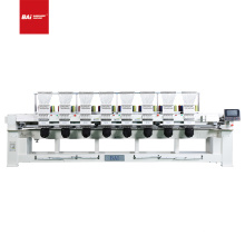 BAI High speed 8 head embroidery machine t-shirt flat  hat computer embroidery machine for sale with good price